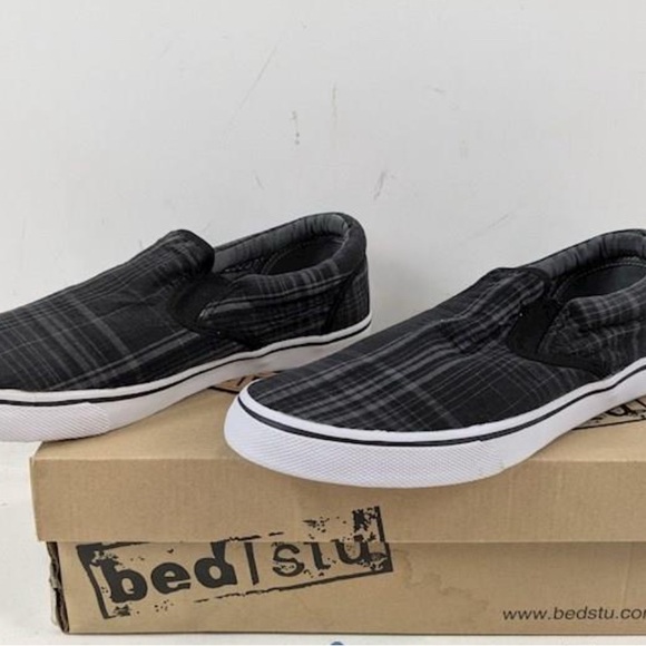 BED|STU Charcoal Canvas Shoes - Picture 1 of 6